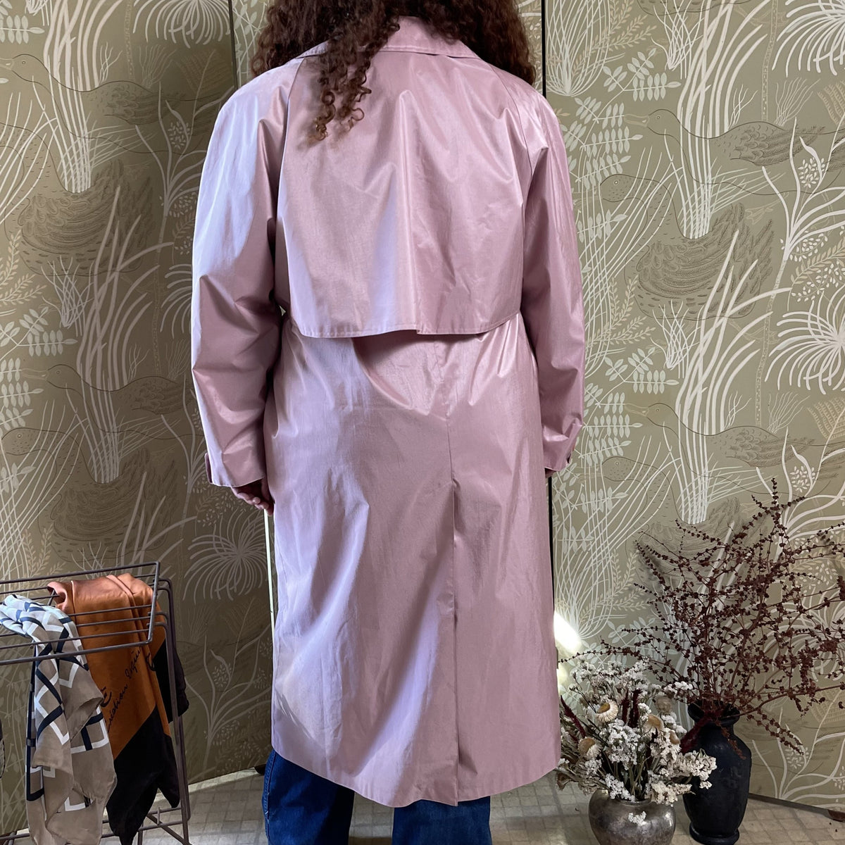 British Mist 1980s Trench Coat