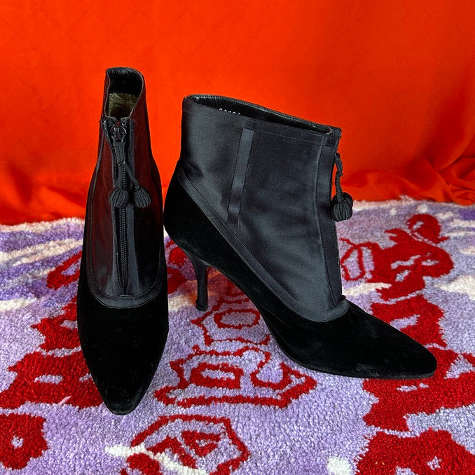 Bottega Veneta Satin & Velvet Boot