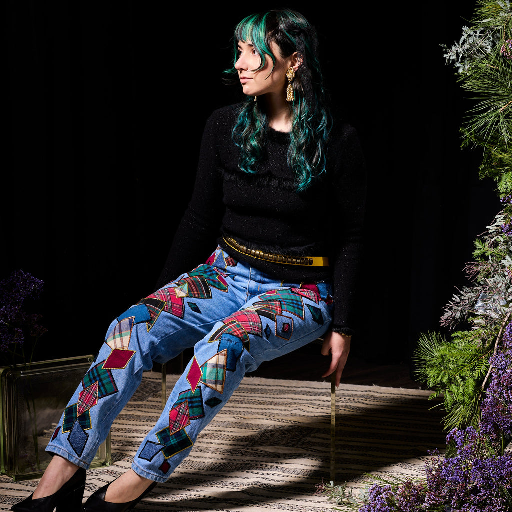 1980's Patchwork Jean