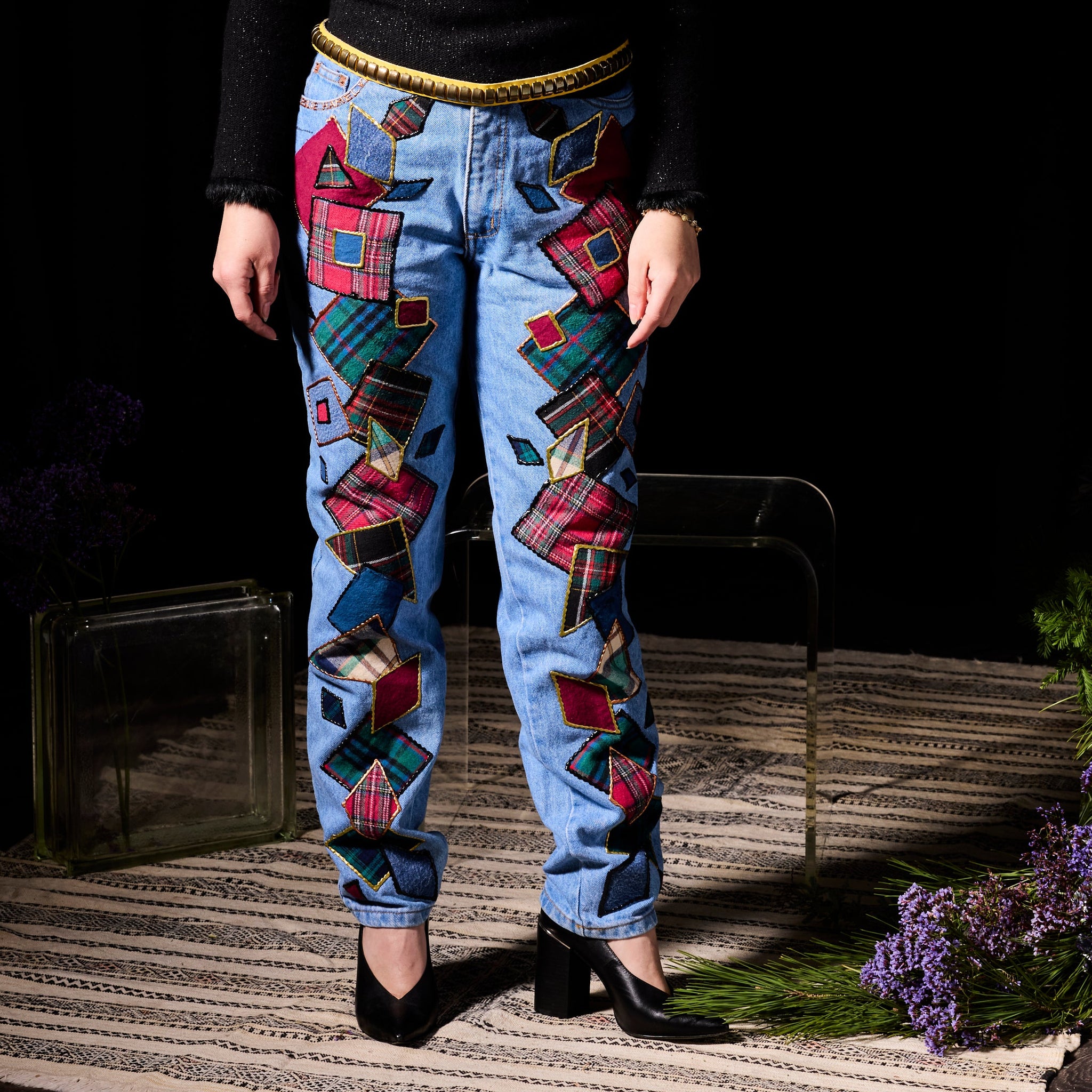 1980's Patchwork Jean