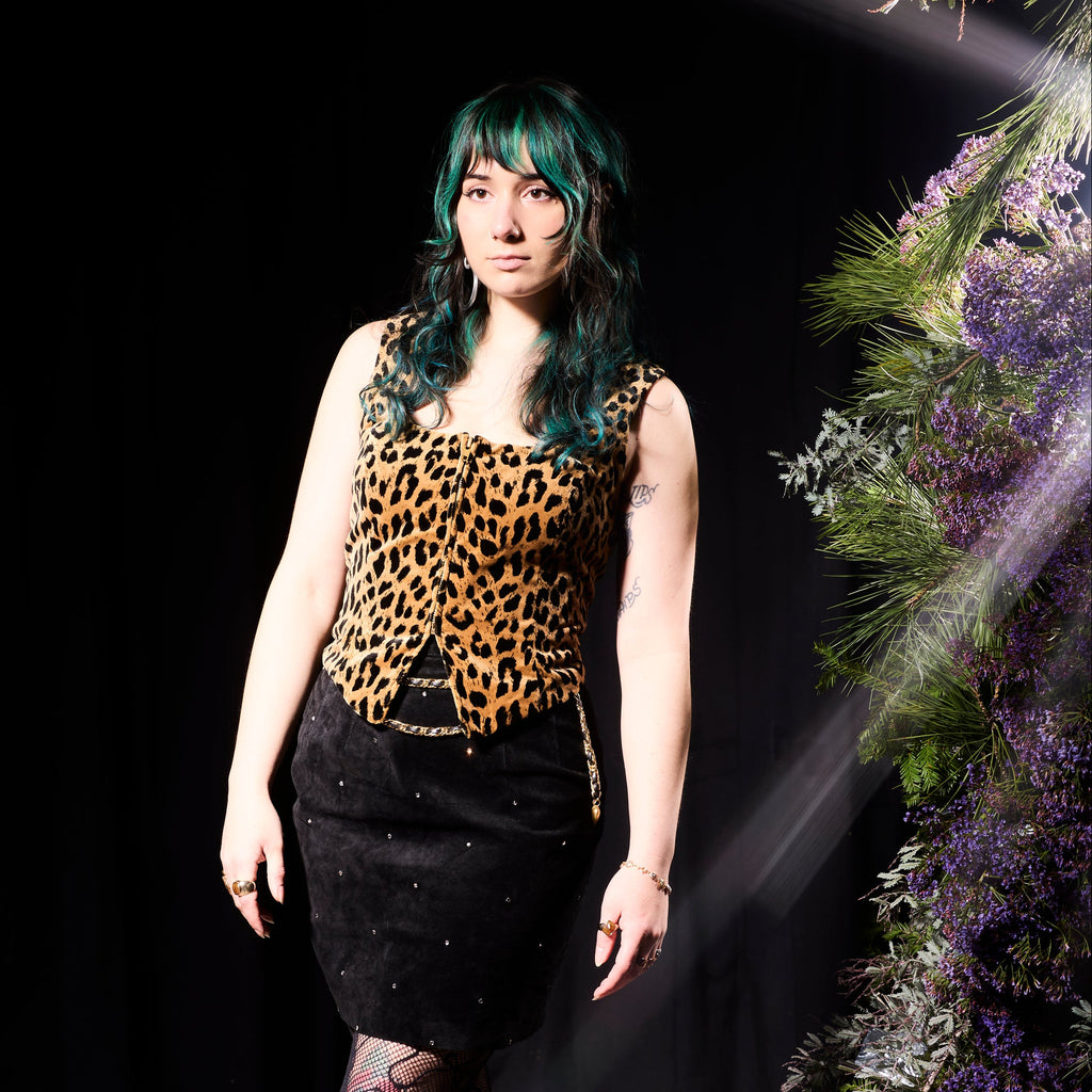 Georgiou Leopard Corset Vest