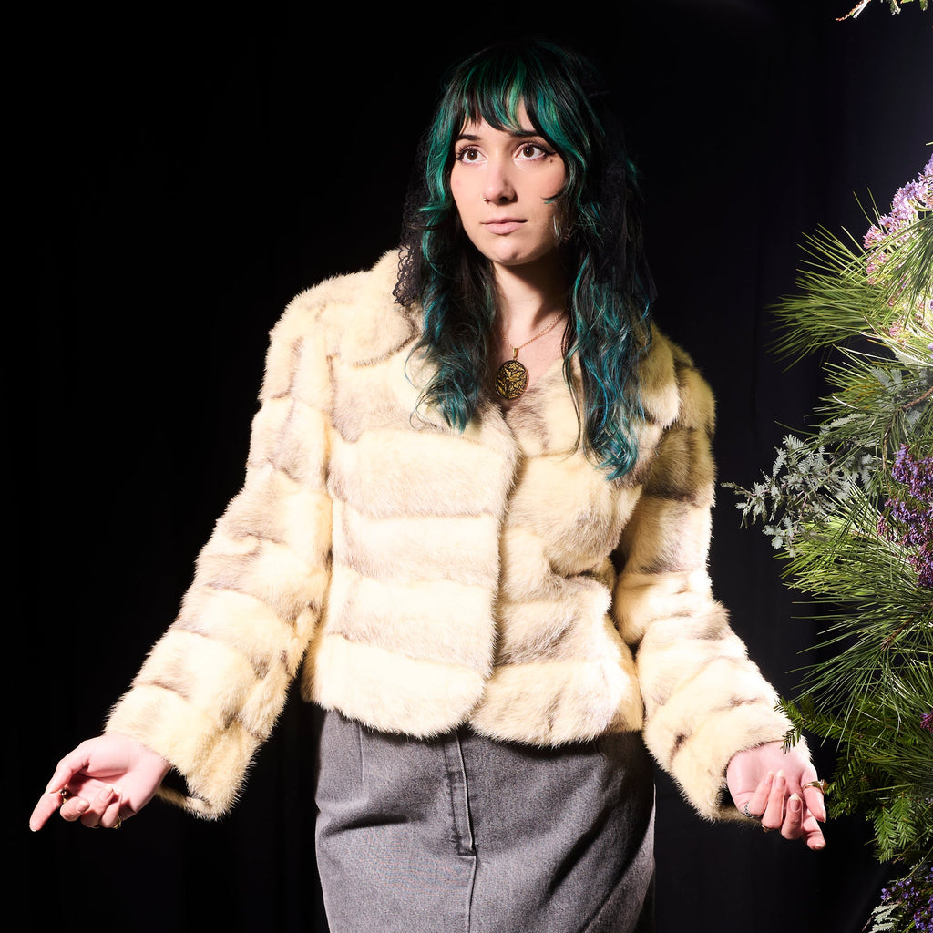 Vintage Two-Tone Fur Jacket