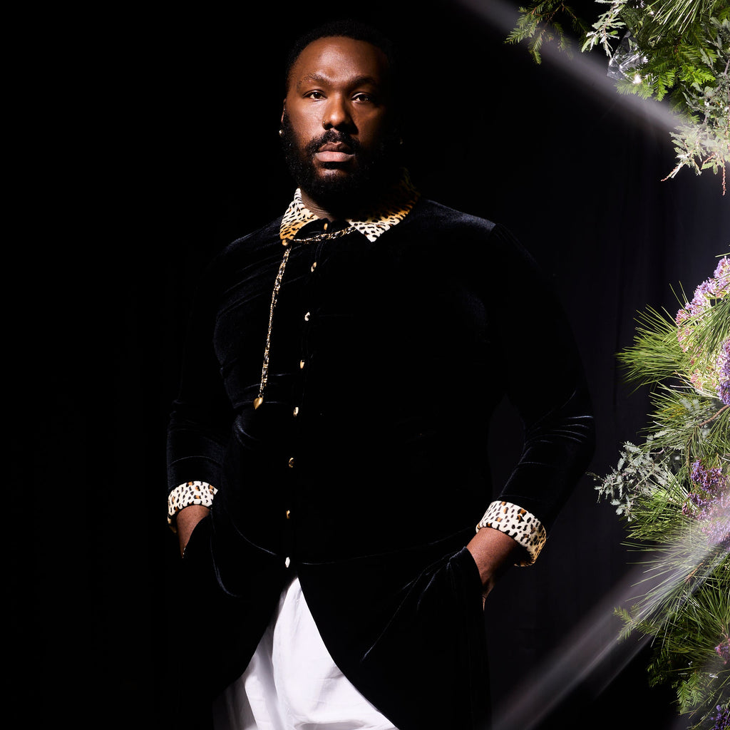 Leopard Velvet Duster