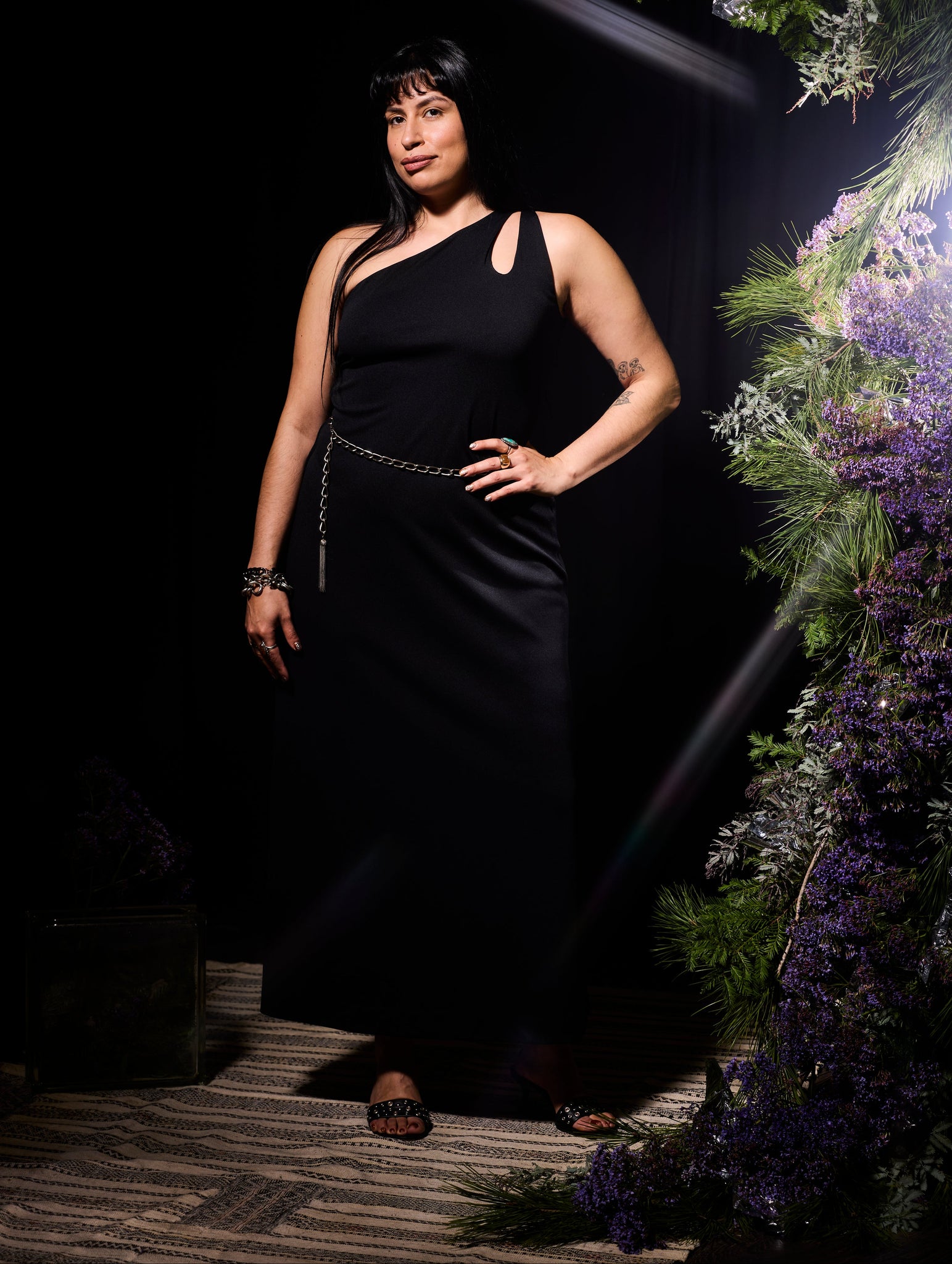 1970's Leslie Fay Cutout Dress