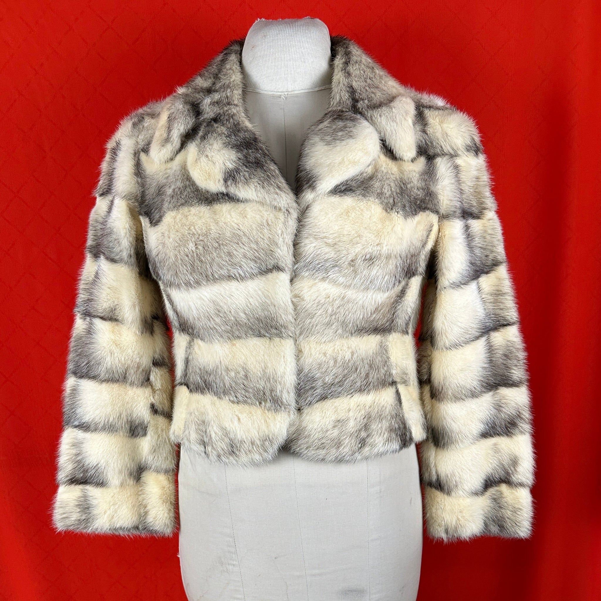 Vintage Two-Tone Fur Jacket