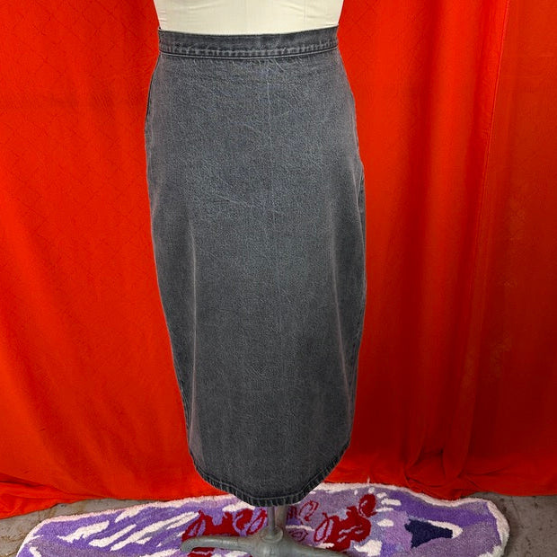1980's Denim Midi Skirt