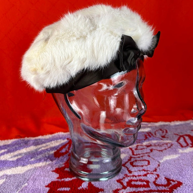 1950's Satin Bow Beret