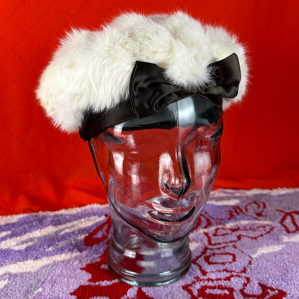 1950's Satin Bow Beret