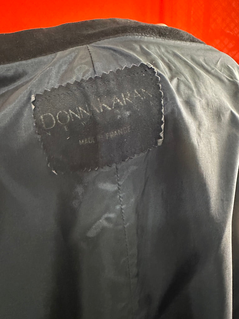 Donna Karan Suede Wrap Skirt