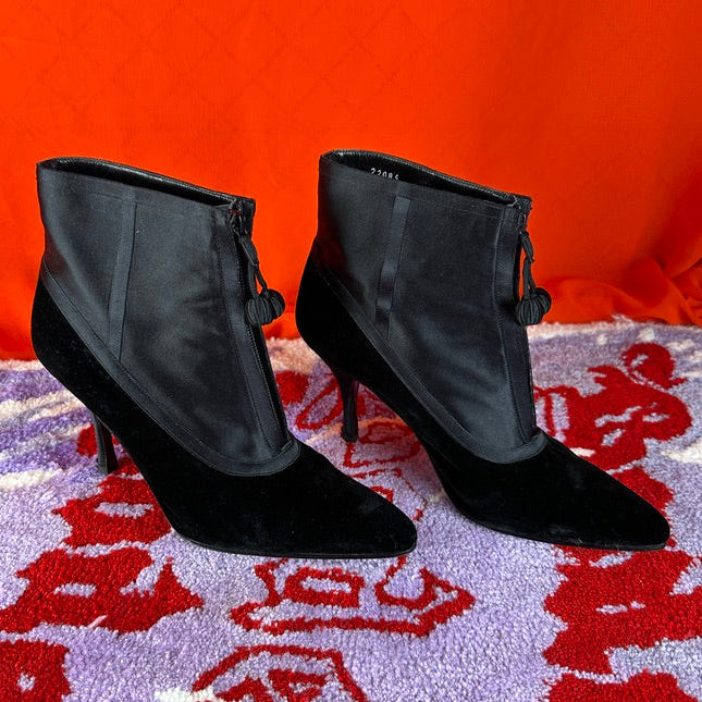 Bottega Veneta Satin & Velvet Boot