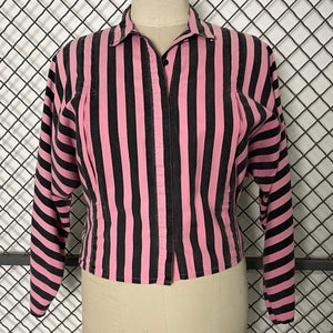 1980's Candy Striper Button Up