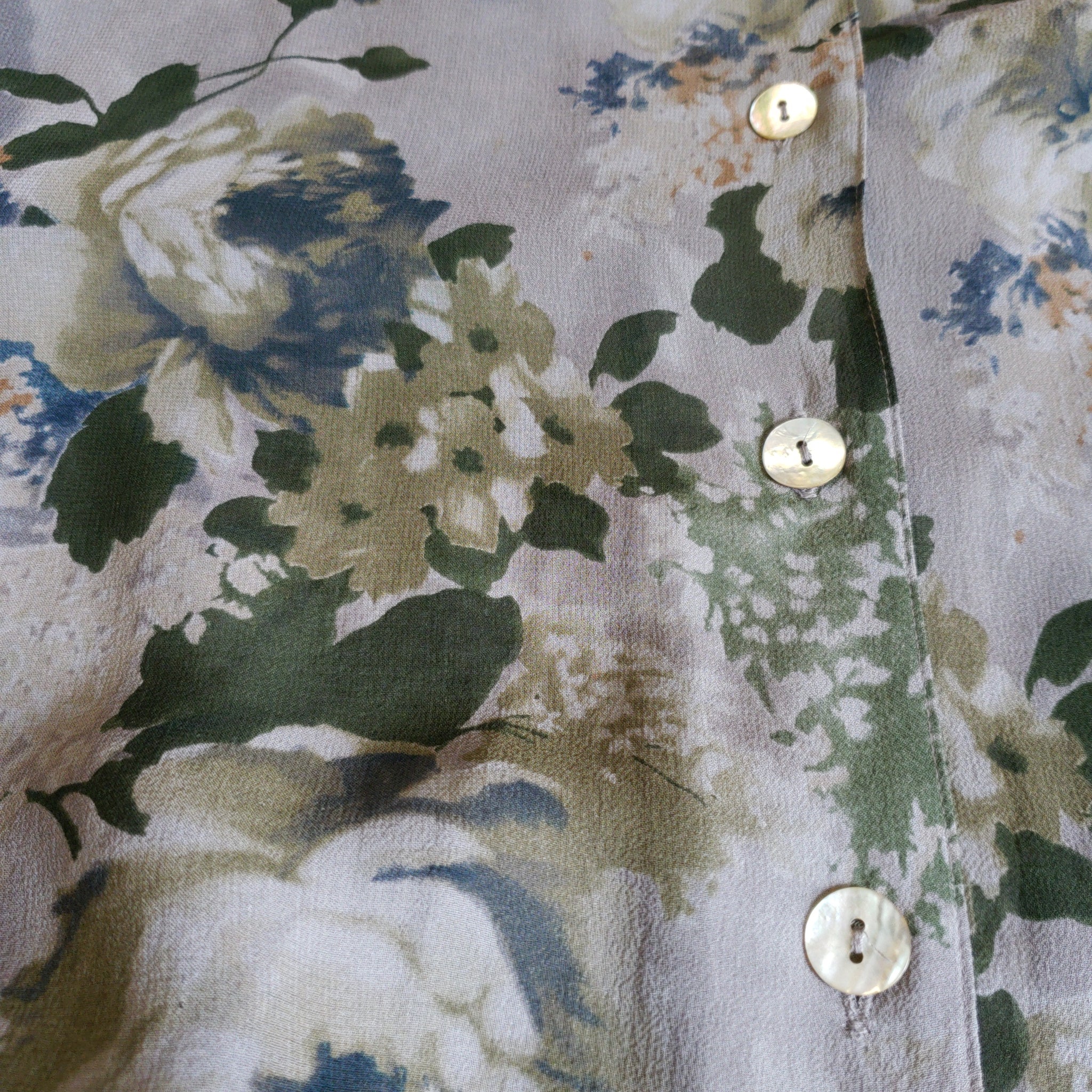 Silk chiffon garden blouse