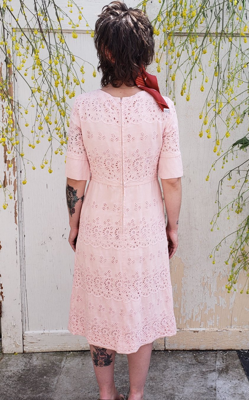 Floral eyelet dress