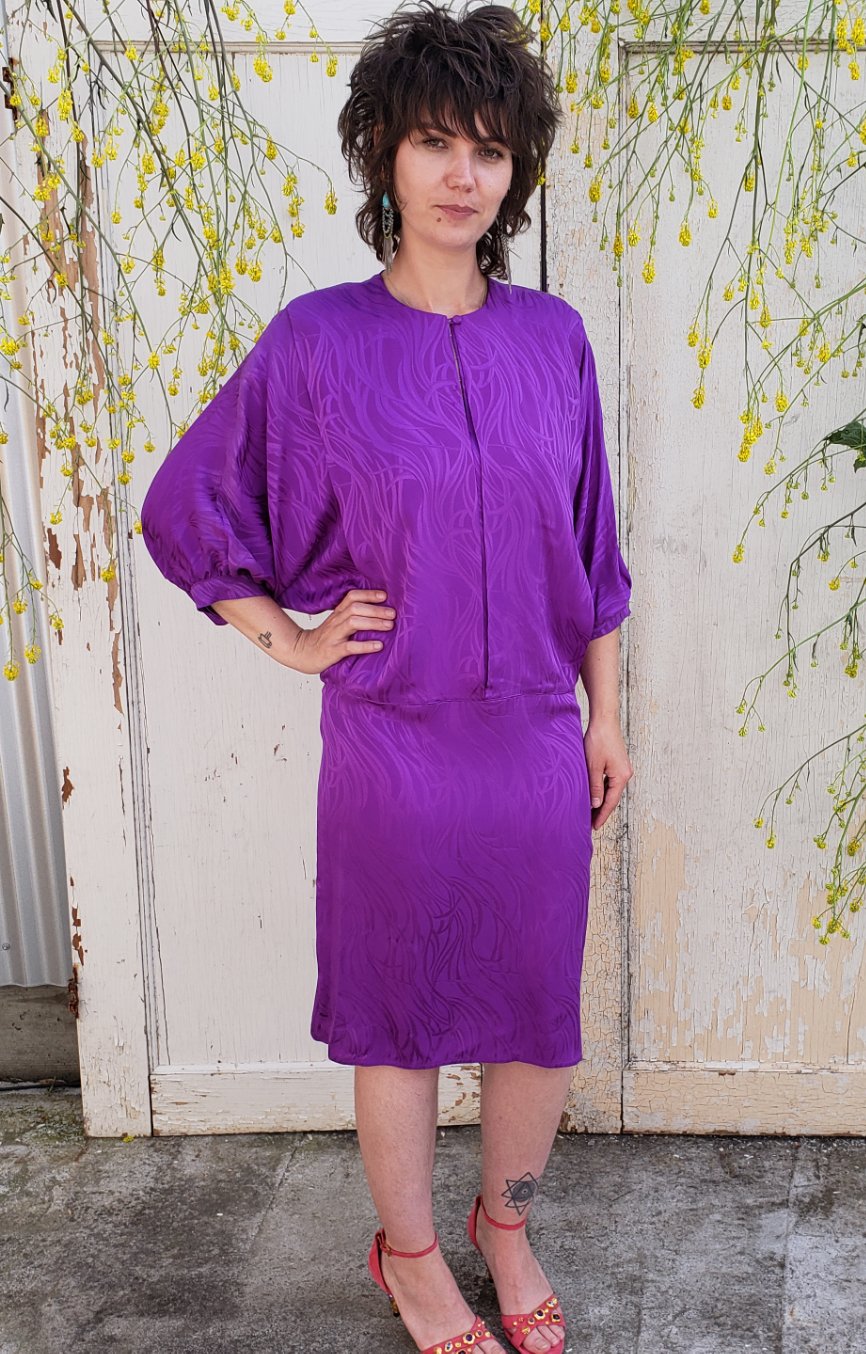 Drop waist 80s silk dress Bodega No. 3 Drop waist 80s silk dress Bodega No. 3