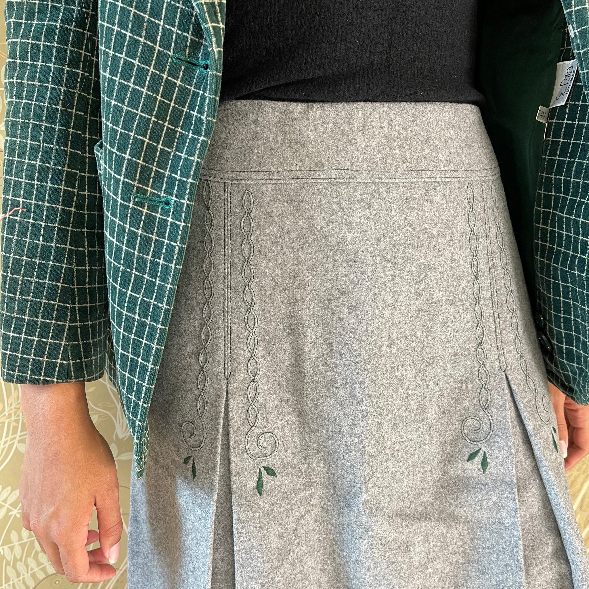 Wool Felt 1960's Skirt