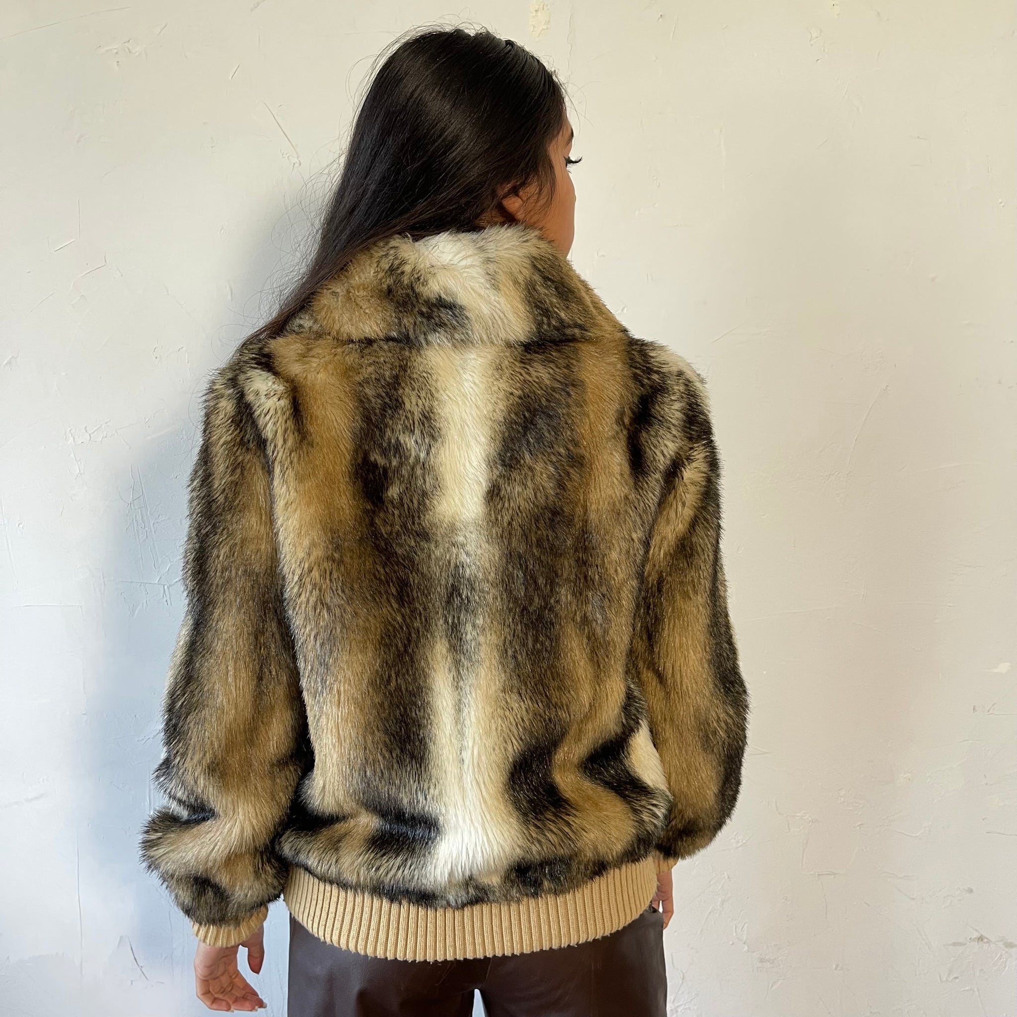 Lilli Ann faux fur bomber