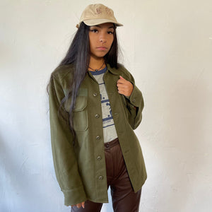 Wool Military button up