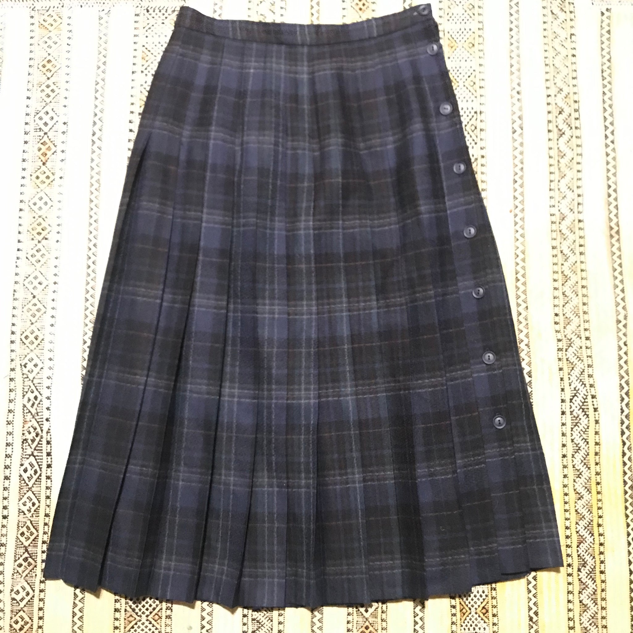 1960's Wool Pleated Skirt