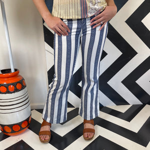 1970s Striped Flares