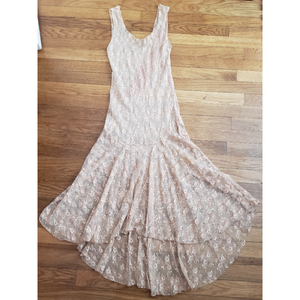 Peach Lace Dress