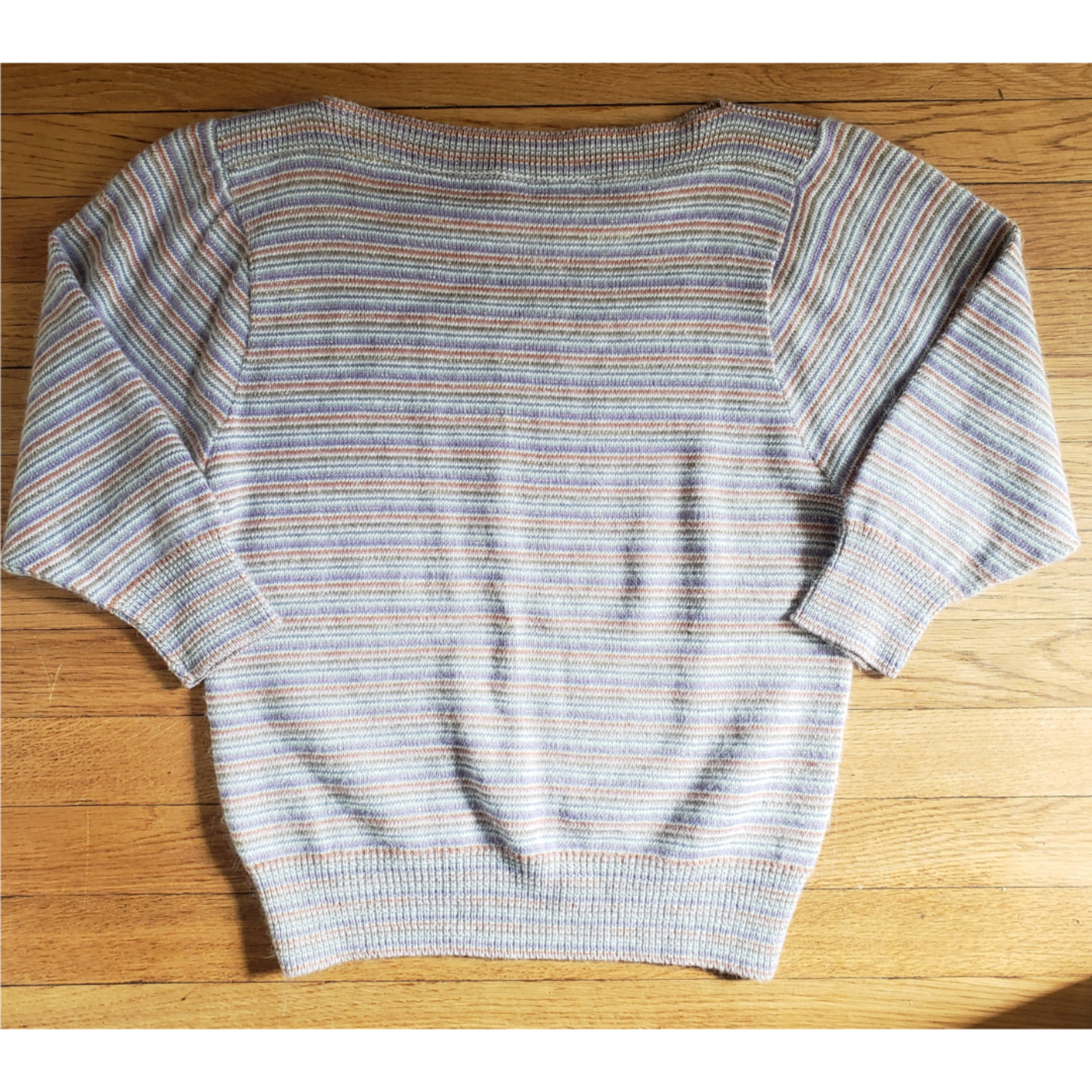 Striped 1980s soft sweater
